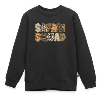 Safari Squad - Sweat Premium enfant bio - noir - Devant - AI Model Kid Female (0cm)
