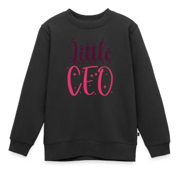 Petit pdg - Sweat Premium enfant bio - noir - Devant - AI Model Kid Female (0cm)