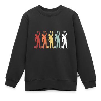 Diabolo jongler à l’école de sport jongleur hobby - Sweat Premium enfant bio - noir - Devant - AI Model Kid Female (0cm)
