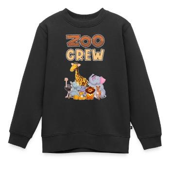 Zoo Crew Zoo Excursion Enfants - Sweat Premium enfant bio - noir - Devant - AI Model Kid Female (0cm)