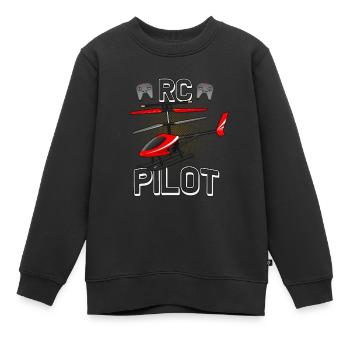 Modellflug RC Helikopter Pilot Modell Hubschrauber - Kinder Premium Organic Sweatshirt - Schwarz - Vorne - AI Model Kid Female (0cm)