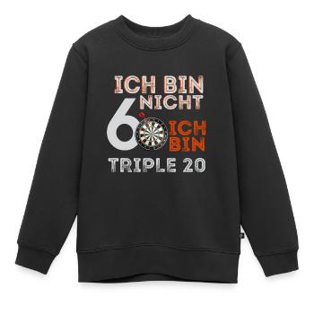 Dart Team Darth Evolution Darts Player Lustig Frau - Kinder Premium Organic Sweatshirt - Schwarz - Vorne - AI Model Kid Female (0cm)