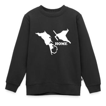 Helgoland Heimat Nordsee Insel Düne - Kinder Premium Organic Sweatshirt - Schwarz - Vorne - AI Model Kid Female (0cm)