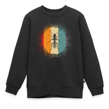 Fourmis de fourmis - Sweat Premium enfant bio - noir - Devant - AI Model Kid Female (0cm)