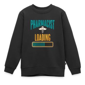 Pharmacien - Sweat Premium enfant bio - noir - Devant - AI Model Kid Female (0cm)