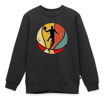 Basketballer Basketballspieler Basketball Spieler - Kinder Premium Organic Sweatshirt - Schwarz - Vorne - AI Model Kid Female (0cm)
