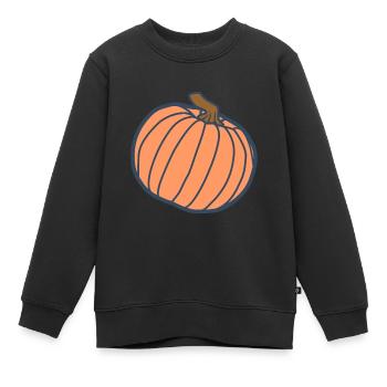 Citrouille - Sweat Premium enfant bio - noir - Devant - AI Model Kid Female (0cm)