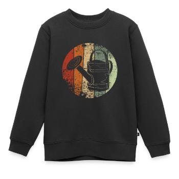 Arrosage vintage jardin jardin jardin jardin - Sweat Premium enfant bio - noir - Devant - AI Model Kid Female (0cm)