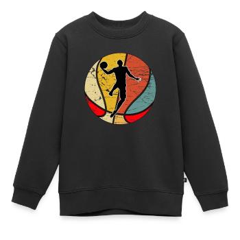 Basketball Dunk Champion Basketballspieler - Kinder Premium Organic Sweatshirt - Schwarz - Vorne - AI Model Kid Female (0cm)