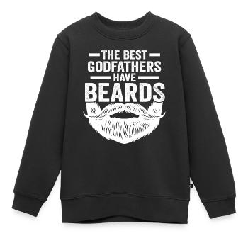 Pate-Bart - Kinder Premium Organic Sweatshirt - Schwarz - Vorne - AI Model Kid Female (0cm)