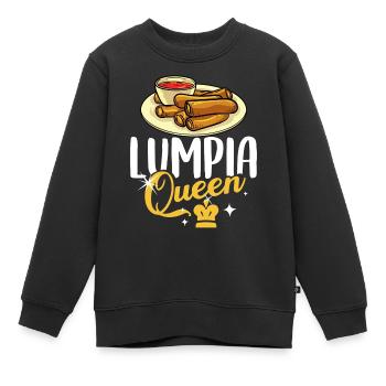 Lumpia Wraps Frühlingsrolle Shanghai Filipino - Kinder Premium Organic Sweatshirt - Schwarz - Vorne - AI Model Kid Female (0cm)