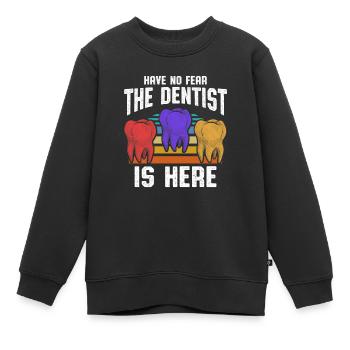 Zahnarzt - Kinder Premium Organic Sweatshirt - Schwarz - Vorne - AI Model Kid Female (0cm)