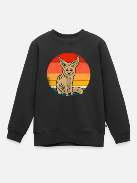 Fennek - Kinder Premium Organic Sweatshirt - Schwarz