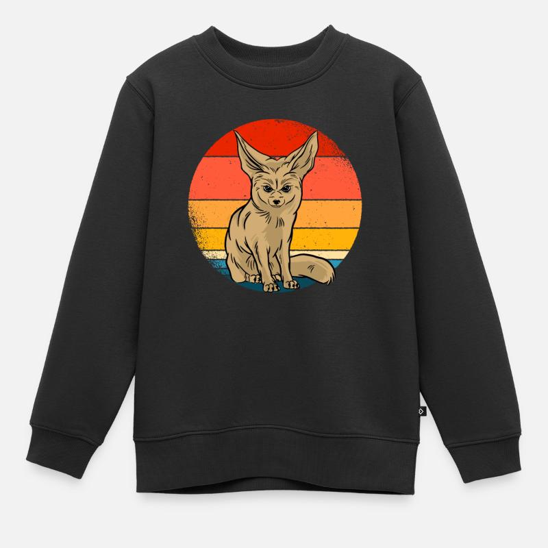 Fennek - Kinder Premium Organic Sweatshirt - Schwarz