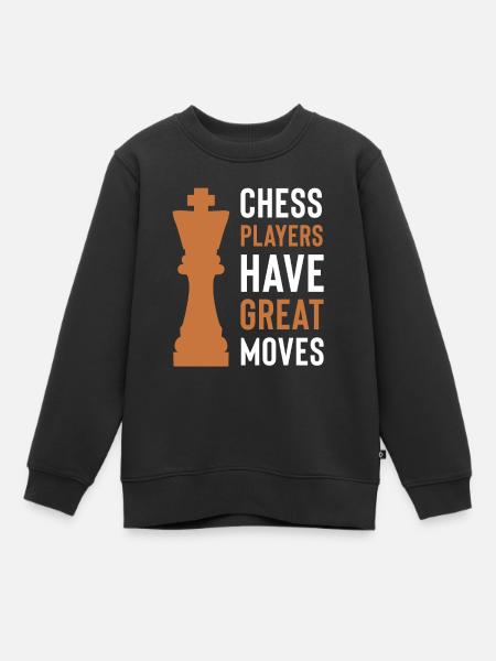 Jeu Échecs joueurs - Sweat Premium enfant bio - noir