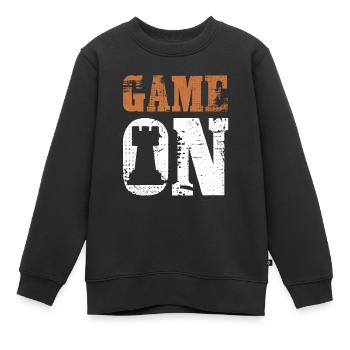 Spiel Schach Spieler - Kinder Premium Organic Sweatshirt - Schwarz - Vorne - AI Model Kid Female (0cm)