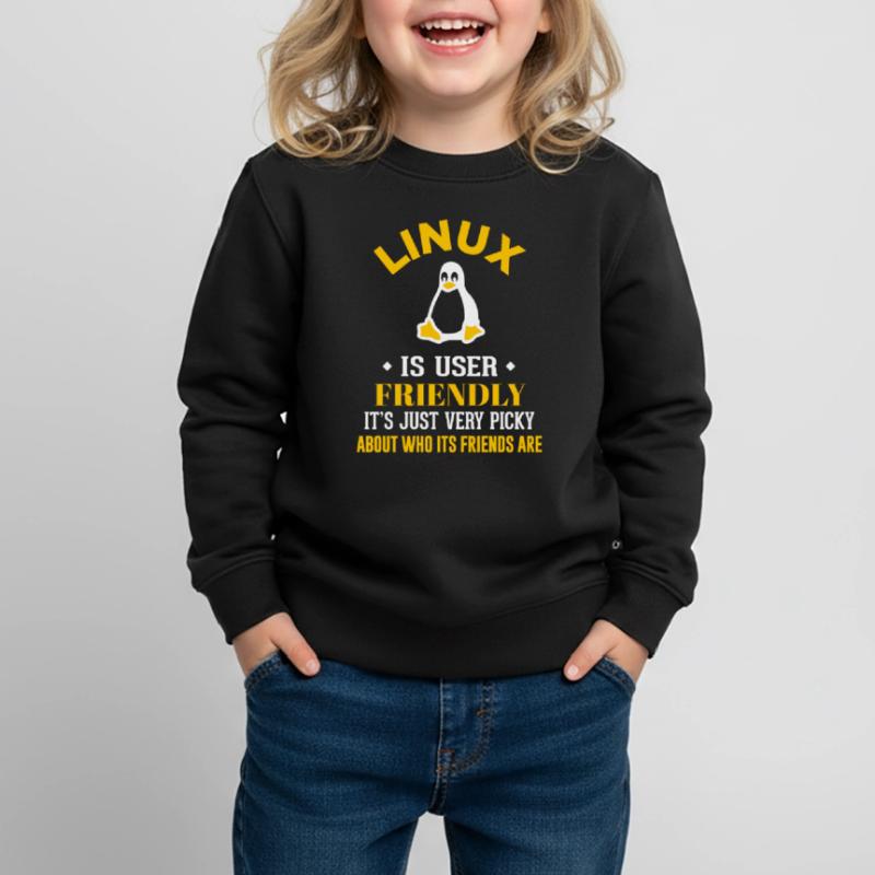 Linux Geek Coding Programmeur Nerd Sweat Premium enfant bio