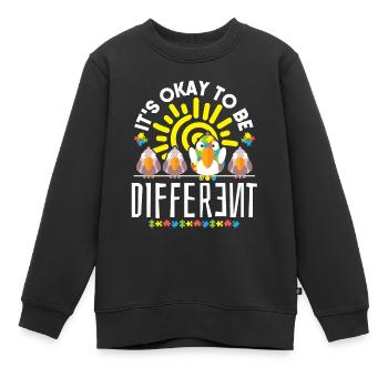 Autisme Conscience - Sweat Premium enfant bio - noir - Devant - AI Model Kid Female (0cm)