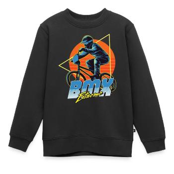 BMX Extreme Bike - Sweat Premium enfant bio - noir - Devant - AI Model Kid Female (0cm)
