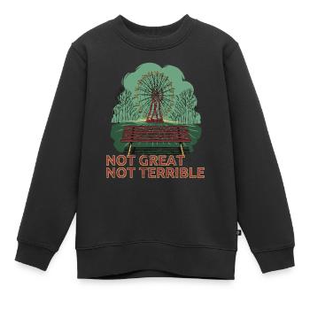 Not Great Not Terrible 3.6 Roentgen Tschernobyl - Kinder Premium Organic Sweatshirt - Schwarz - Vorne - AI Model Kid Female (0cm)
