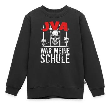 lustig Knast Gefängnis, JVA Insasse, Geschenkidee - Kinder Premium Organic Sweatshirt - Schwarz - Vorne - AI Model Kid Female (0cm)
