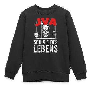 lustig Knast Gefängnis, JVA Insasse, Geschenkidee - Kinder Premium Organic Sweatshirt - Schwarz - Vorne - AI Model Kid Female (0cm)
