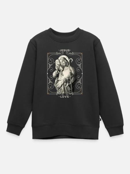 Jésus, Jésus-Christ - Sweat Premium enfant bio - noir