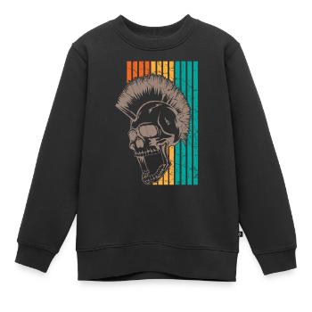 Punk Punks - Sweat Premium enfant bio - noir - Devant - AI Model Kid Female (0cm)