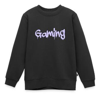 gaming - Kinder Premium Organic Sweatshirt - Schwarz - Vorne - AI Model Kid Female (0cm)