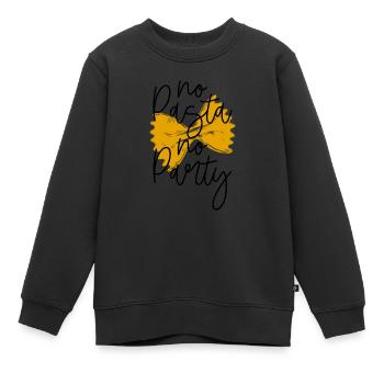 Pasta Nudeln - Kinder Premium Organic Sweatshirt - Schwarz - Vorne - AI Model Kid Female (0cm)
