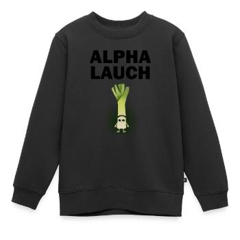 Alpha Lauch - Kinder Premium Organic Sweatshirt - Schwarz - Vorne - AI Model Kid Female (0cm)