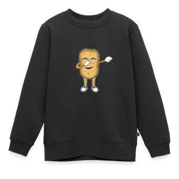Pommes de terre - Sweat Premium enfant bio - noir - Devant - AI Model Kid Female (0cm)