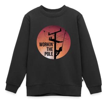 Elektriker - Kinder Premium Organic Sweatshirt - Schwarz - Vorne - AI Model Kid Female (0cm)