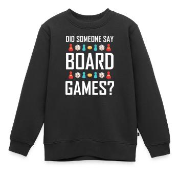 Brettspiel Brettspiel Spieler Brettspiel Geschenk - Kinder Premium Organic Sweatshirt - Schwarz - Vorne - AI Model Kid Female (0cm)