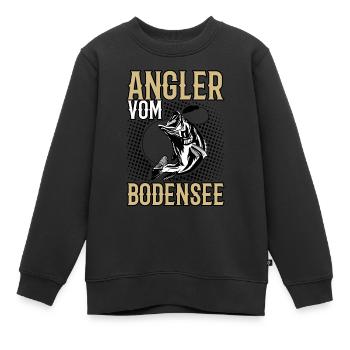 Angler Bodensee - Kinder Premium Organic Sweatshirt - Schwarz - Vorne - AI Model Kid Female (0cm)