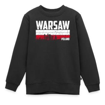 Warschau Polen - Kinder Premium Organic Sweatshirt - Schwarz - Vorne - AI Model Kid Female (0cm)