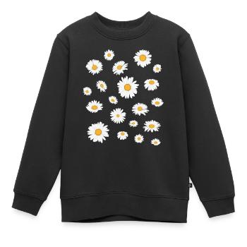Pâquerette - Sweat Premium enfant bio - noir - Devant - AI Model Kid Female (0cm)