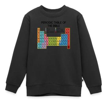 Bible & Christian Gifts Bible Verses Jesus - Kids Premium Organic Sweatshirt - black - Front - AI Model Kid Female (0cm)