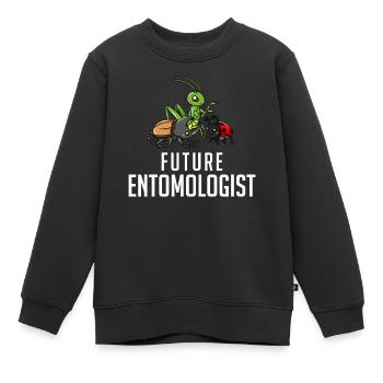 Insekt Entomologie Entomologe Lustig Süße - Kinder Premium Organic Sweatshirt - Schwarz - Vorne - AI Model Kid Female (0cm)
