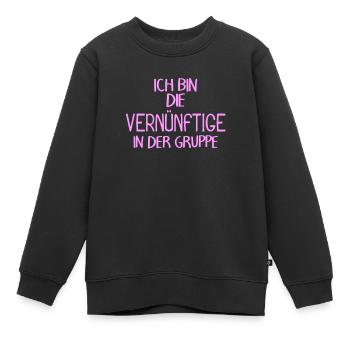Lustiger Spruch Gruppe - Kinder Premium Organic Sweatshirt - Schwarz - Vorne - AI Model Kid Female (0cm)