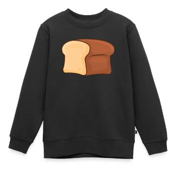 Brot Backen - Kinder Premium Organic Sweatshirt - Schwarz - Vorne - AI Model Kid Female (0cm)