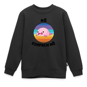 Blobfisch Tauchen Tier Meereskreatur Squad Fisch - Kinder Premium Organic Sweatshirt - Schwarz - Vorne - AI Model Kid Female (0cm)