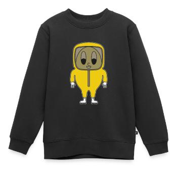 Schutzanzug-Träger Ei - Kinder Premium Organic Sweatshirt - Schwarz - Vorne - AI Model Kid Female (0cm)