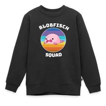 Blobfisch Tauchen Tier Meereskreatur Squad Fisch - Kinder Premium Organic Sweatshirt - Schwarz - Vorne - AI Model Kid Female (0cm)