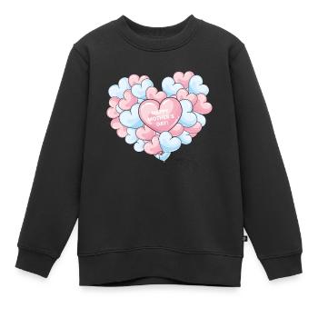 Fête des Mères cadeau pour la meilleure maman pour la fête des mères - Sweat Premium enfant bio - noir - Devant - AI Model Kid Female (0cm)