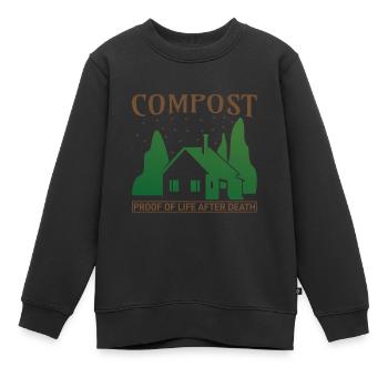 Jardin jardin - Sweat Premium enfant bio - noir - Devant - AI Model Kid Female (0cm)
