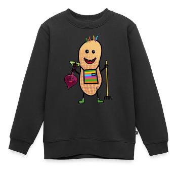 Cacahuètes Freak Bauer Bio Bio-Légumes Culture - Sweat Premium enfant bio - noir - Devant - AI Model Kid Female (0cm)