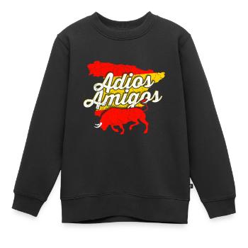 Spanien - Kinder Premium Organic Sweatshirt - Schwarz - Vorne - AI Model Kid Female (0cm)