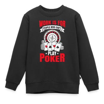 Poker Geschenk Pokerchips Karten Casino All in - Kinder Premium Organic Sweatshirt - Schwarz - Vorne - AI Model Kid Female (0cm)
