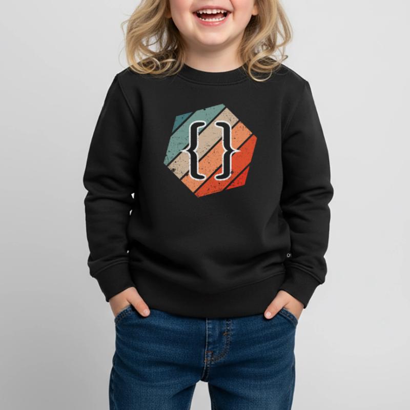 Vintage Web Developer CSS JavaScript und HTML 5 Kinder Premium Organic Sweatshirt